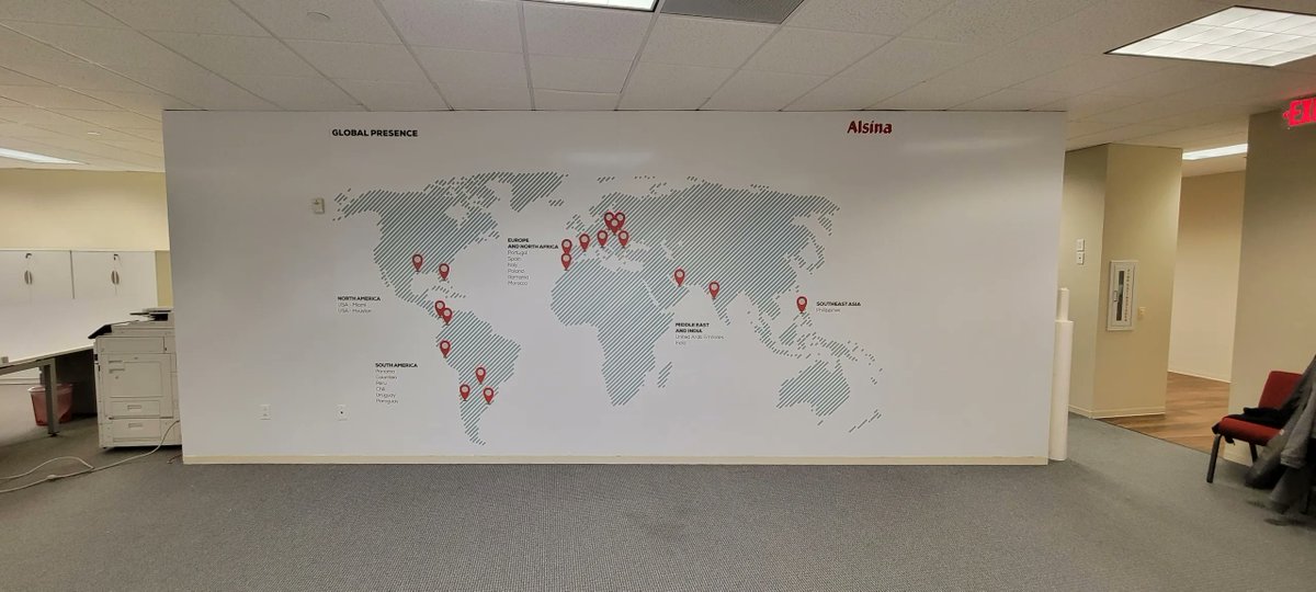 Charting success, one continent at a time! 

#Signcompany #signmaker #commercialsigns #signshop #advertisingsigns #storesigns #custombusinesssigns #signcompanyhouston #Lobbysign #customwallgraphics #wallgraphics @Alsina_Formwork