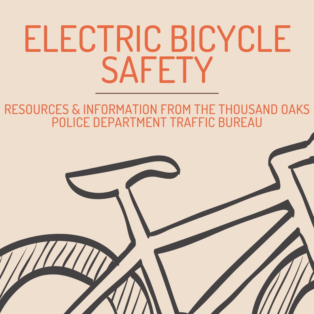 With summer in full swing, our community partner, the Thousand Oaks Police Department Traffic Bureau, would like to share important information with families regarding Electric Bicycle / Electric Motorcycle safety. 🚲
View the resources, here: conejousd.org/site/default.a…