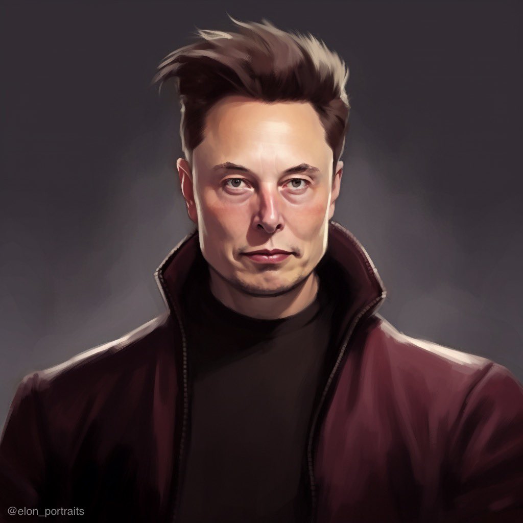 elon_portraits's tweet photo. “Fun Quiff” series, Part 3.

@elonmusk #ElonMuskHatesHashtags #midjourneyv5 #midjourney #AIportrait #AIportraits #MidjourneyPortrait #midjourneyportraits #midjourneyart #aiart #aiartwork #quiff https://t.co/9dEhVKEq2g