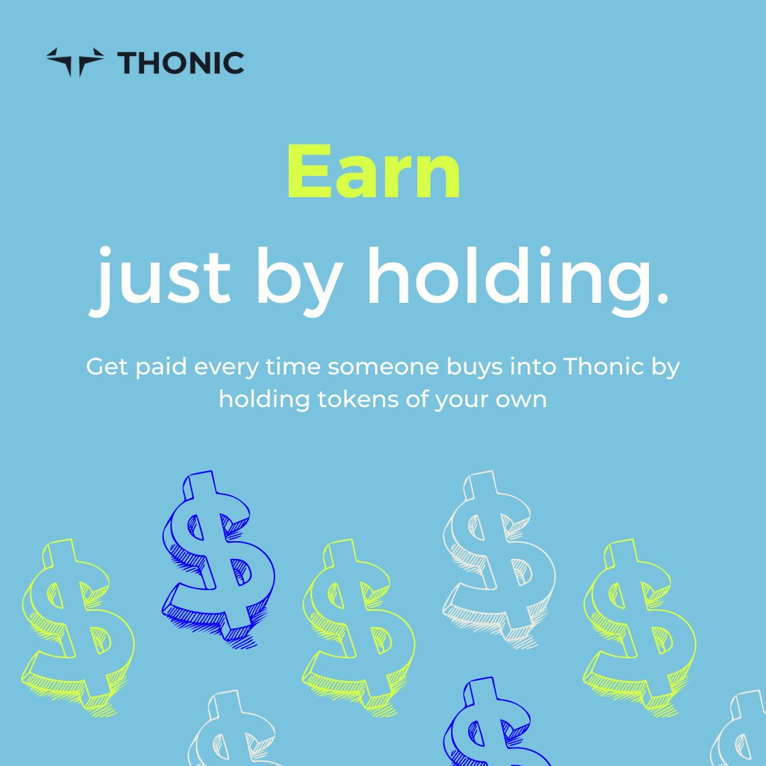 Do you like passive income? Did you know that you can earn passive income from some altcoins?  Thonic does research to help you find hidden gems with big potential AND pays all token holders dividends from every buy, sell, or trade! Learn more at Thonic.Finance #Crypto