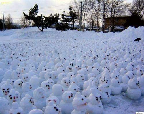 The 101 first Snowmen battalion is currently a lake