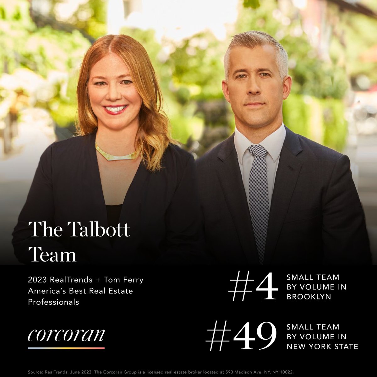 Honored to be recognized on the 2023 America’s Best Real Estate Professionals list by RealTrends + Tom Ferry! It's a testament to the dedication and hard work that goes into helping clients find their dream homes. Go team! Thank you Scott Sternberg! #thecorcorangroup #corcoran