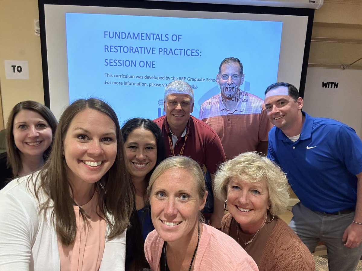 Feeling so encouraged after facilitating our first full training in restorative practices. Grateful to have worked with a portion of our @PalmyraSchools administrative team discussing this practice and way of life! @MrsAMHarrison #everyoneneedsthis
#with