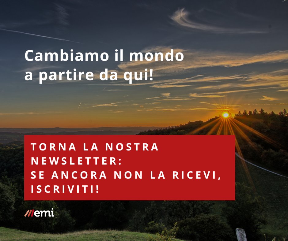 Torna la nostra Newsletter: spunti multimediali per cambiare il mondo, ogni mese nella tua casella di posta!
Se ancora non la ricevi, iscriviti qui 👉 eepurl.com/djzPXj