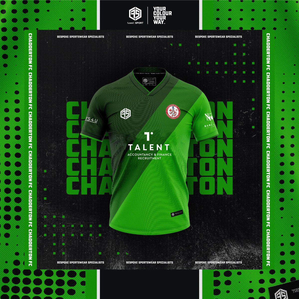 😍

Who’s being part of our #GreenArmy travelling support this season?! 

What a strip 😍 Well done <a href="/fusedSPORTMCR/">Fused Sport - Manchester</a> 

Thank you to our main sponsor talent-finance.co.uk and other sponsors Minis 4 U Chadderton <a href="/TheBarclay_/">TheBarclayRoyton</a> <a href="/ginandjuicebar/">Jüce (Formerly Gin & Juice)</a> 

#UpTheChad