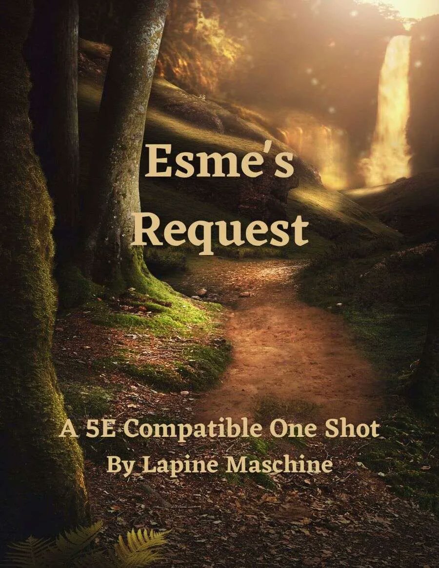 AnimancyPress's tweet photo. Esme's Request is a fun filled #adventure for #dnd5e that features #riddles #puzzles #moraltests high fantasy and more! Get it for your players or your favorite DM on DriveThruRPG! https://t.co/CQfj3tt1rW #1stlevel @DTRPG #TTRPGRising #ttrpgcommunity Definitely worth > $1.50 https://t.co/0yElUXGy5P