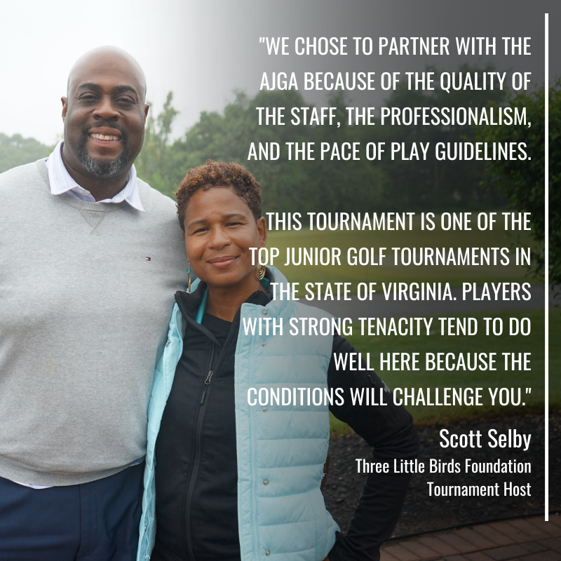 AJGAGolf's tweet photo. Continuing to grow💪
It has been a pleasure to partner with the Three Little Birds Foundation for the third consecutive #ThreeLittleBirdsJr! https://t.co/sfwCZZaFwX