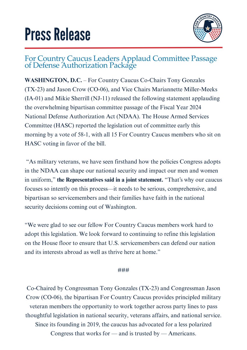 For Country Caucus tweet media