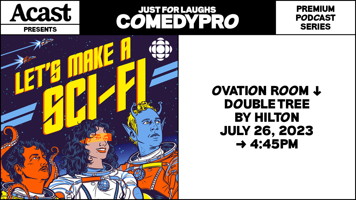 letsmakeapod's tweet photo. The Let's Make a Rom-Com crew (@ryanbeil, @itsmaddykelly, & mark chavez) are headed to @JFLComedyPro to do a live show of Let's Make a Sci-Fi this July! It's going to be SO. FUN. #JFLComedyPRO
Get your tickets here: https://t.co/HFc9ZYCImK https://t.co/8OchyggUbV