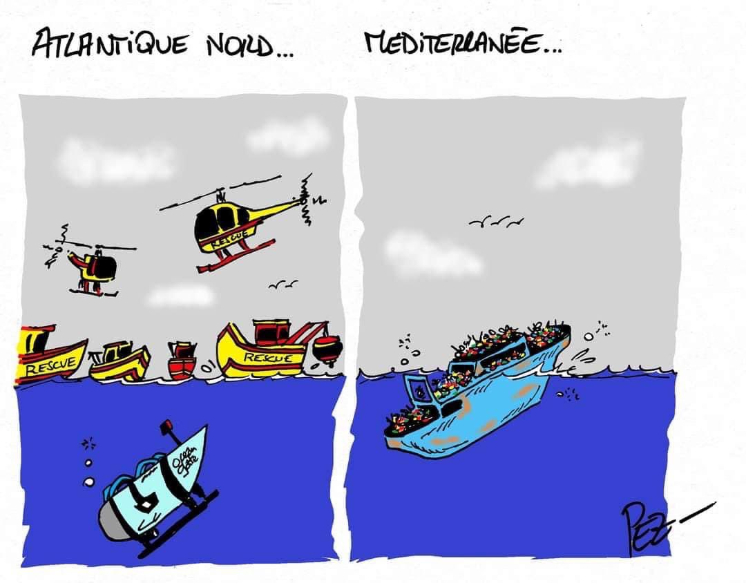 Hectorpokemon's tweet photo. Humanidad.! Dos tragedias, dos realidades distintas, ambas con un factor común PERSONAS, tristemente dos coberturas distintas 🤬, es este, nuestro planeta? 🌍🌎 #OceanGate #MediterraneanSea #Titanic https://t.co/4KHO4pcNqD