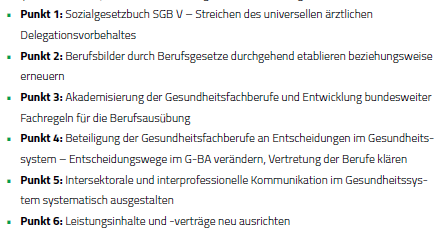 Lesetipp: 
Die Ärzt:innen müssen es nicht alleine richten: Ein Sechs-Punkte-Plan für mehr Verantwortung und Augenhöhe für die Gesundheitsfachberufe  - zu finden in "Gesundheitswesen aktuell 2023" bifg.de/publikationen/…
#Therapieberufe #zusammenTun #Akademisierung