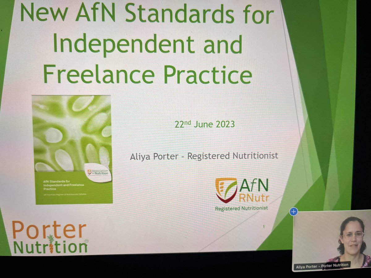 nutriluls's tweet photo. Thanks to @AliyaPorter for an insightful &amp; informative session on Practice standards for the AfN this evening https://t.co/xrS6QnMgMj