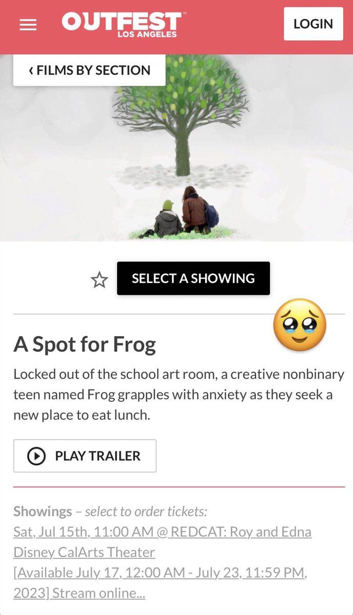 ebwiz42's tweet image. beyond honored that my humble student short film “A Spot for Frog” will be screening at this year’s @Outfest + grateful to all involved! 🌈🐸 #outfest #outfestla 

follow A Spot for Frog on Instagram for updates! instagram.com/a.spot.for.fro…