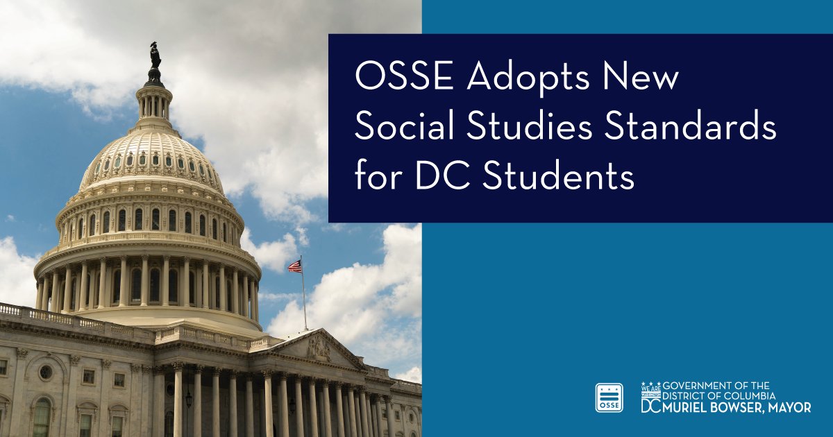 OSSE on Twitter "DC’s new social studies standards encourage action