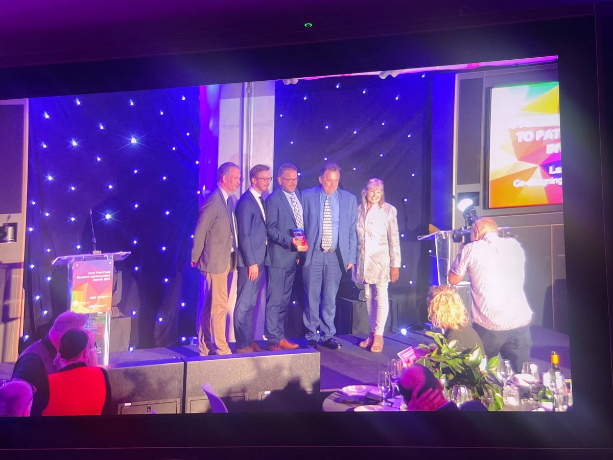 Congratulations Lancaster University winning Outstanding Contribution to Patient and Public Involvement in Research or Innovation Award 🖤 #nwcawards <a href="/LSCICB/">Lancashire and South Cumbria ICB</a>