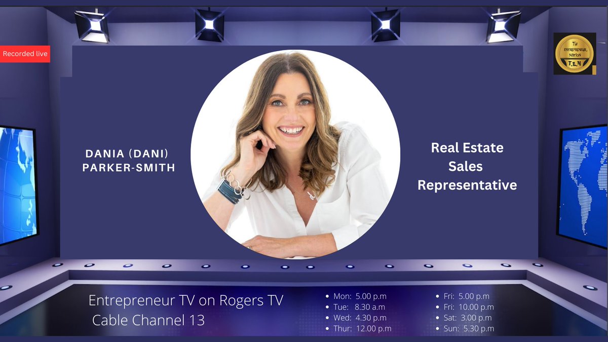 DaniaParke15322's tweet image. This past week I was invited to share 🎤my journey as a Realtor in London and Southwestern Ontario for Rogers TV here in London, Ontario.  🗓️June 23, 2023, Rogers TV Channel 13 (London) 5:00 PM EST
#localrealtor #londonontario #RealEstate