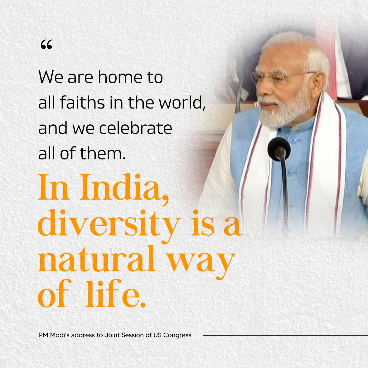 In India, diversity is a natural way of life.