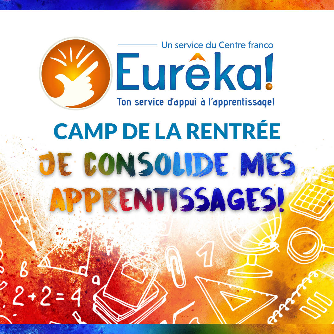 Il reste quelques places pour le camp de la rentrée : Je consolide mes apprentissages!

Complétez le formulaire d'inscription pour faire participer votre enfant!

moneureka.ca/camp-de-la-ren…

#monEurêka