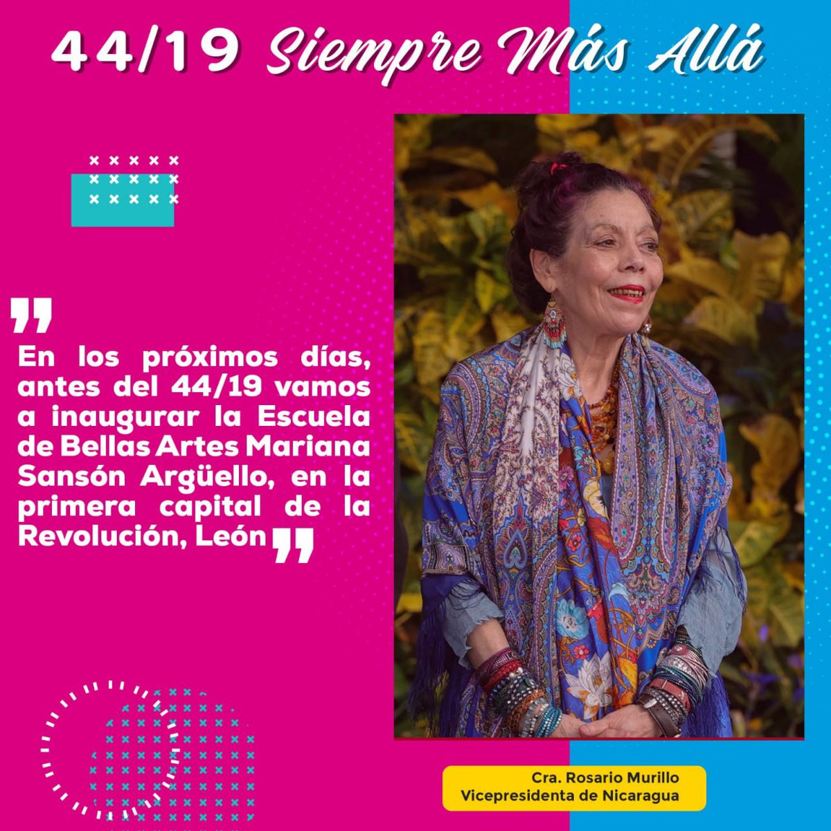 #UnidosEnVictorias 
En este día del cumpleaños de nuestra Vicepresidenta, una buena noticia a todos los Leoneses 
Continuamos en rutas de progreso 
#FelicidadesCompañeraRosario 
<a href="/FloryCantoX/">Flor y Canto 🇳🇮</a> <a href="/FcoRosales78/">Francisco Rosales 🇳🇮</a>