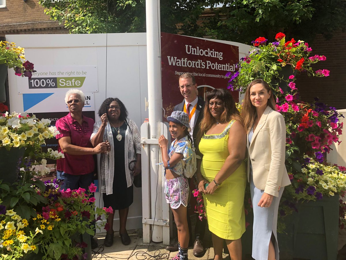 ComGameChanger's tweet photo. #Windrush75 #WindrushDay 

And so we have Uncle Vance.  The real owner of the suitcase!  
I'm glad that you shared this with us.

Thank you @Enidsaunders for the delicious food and all that you do for the community and for me.

My beloved Sian @ThbWatford @coopuk @SarahKerenza https://t.co/6YycAUZNBc