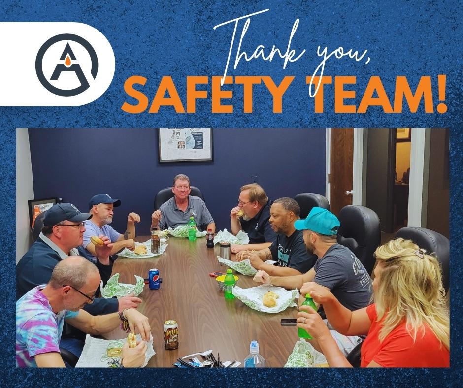 🎉 Big shoutout to our amazing safety team! 👏👏 Thank you for your dedication and hard work in ensuring our workplace is safe and secure for everyone. Your commitment to keeping us all out of harm's way is truly appreciated. 💯 #Teamwork #ThankYouSafetyTeam 🙌