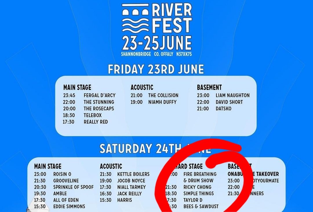 So excited to play Riverfest this weekend!! 
#festival #musicfestival #summer2023