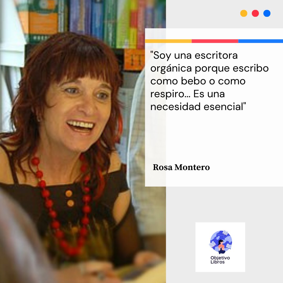 'Soy una escritora orgánica porque escribo como bebo o como respiro... Es una necesidad esencial' ⚘️ Rosa Montero

#slowlife #escritores #InspirationAwards #inspiracion #escrituracreativa #escritura #rosamontero
#escritor #frases #culturarelax #escribir  #rosamonteroescritora