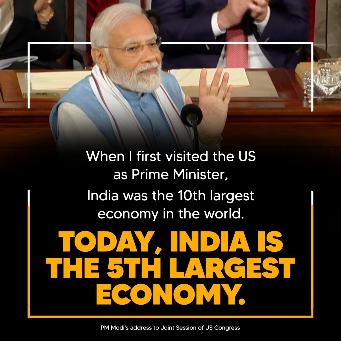 Today, India is the fifth largest economy.