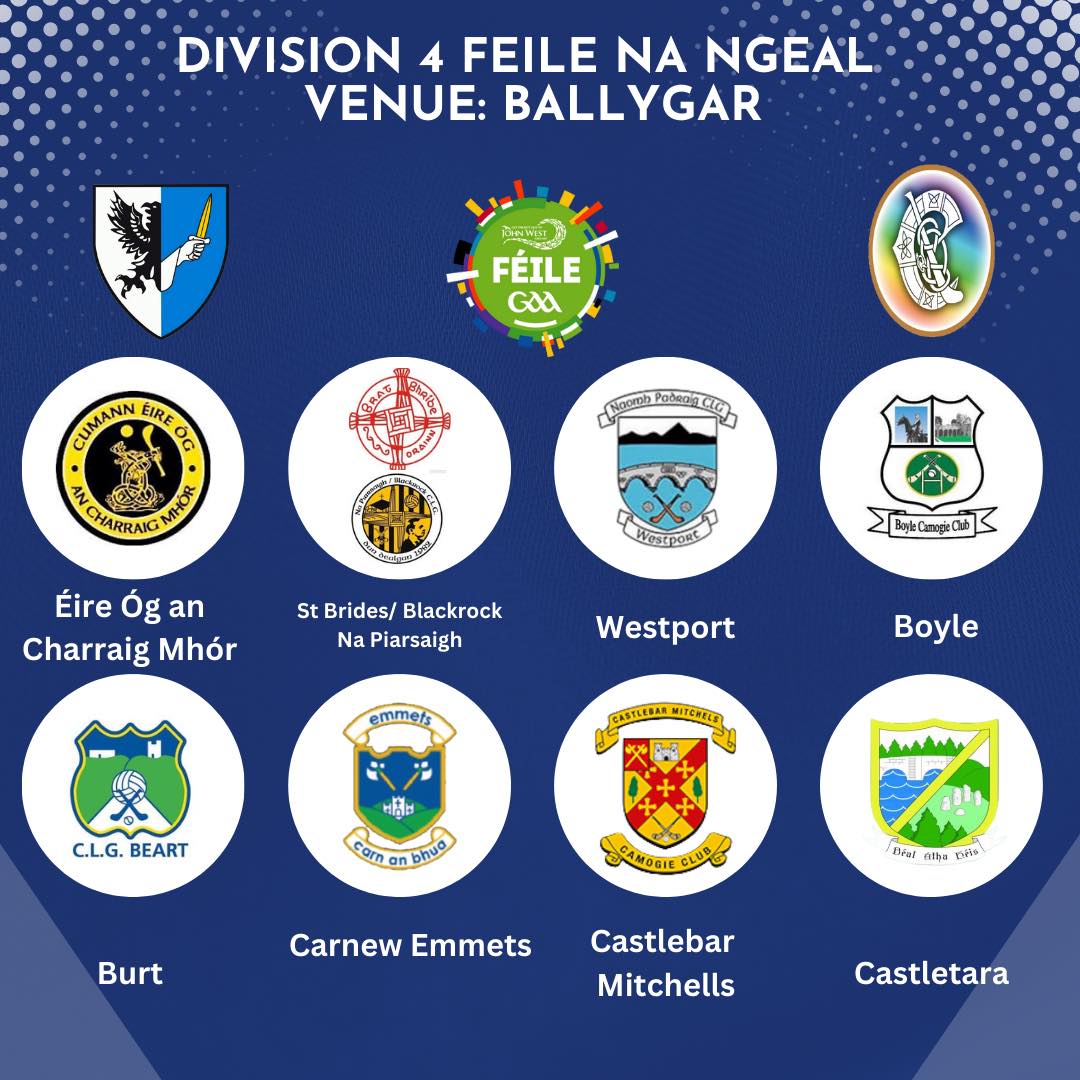 BoyleCamogie's tweet photo. Excitement is building as our u15 team heads to the National Féile na nGael finals this weekend.  We wish the team and management the very best of luck as they compete at National level. Add your good wishes in the comments below and we will share them with the team. https://t.co/HEnNz7NDFA