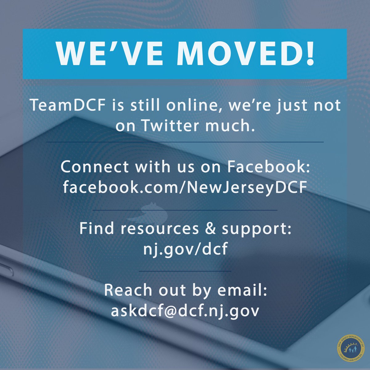 NJ Department of Children and Families tweet media