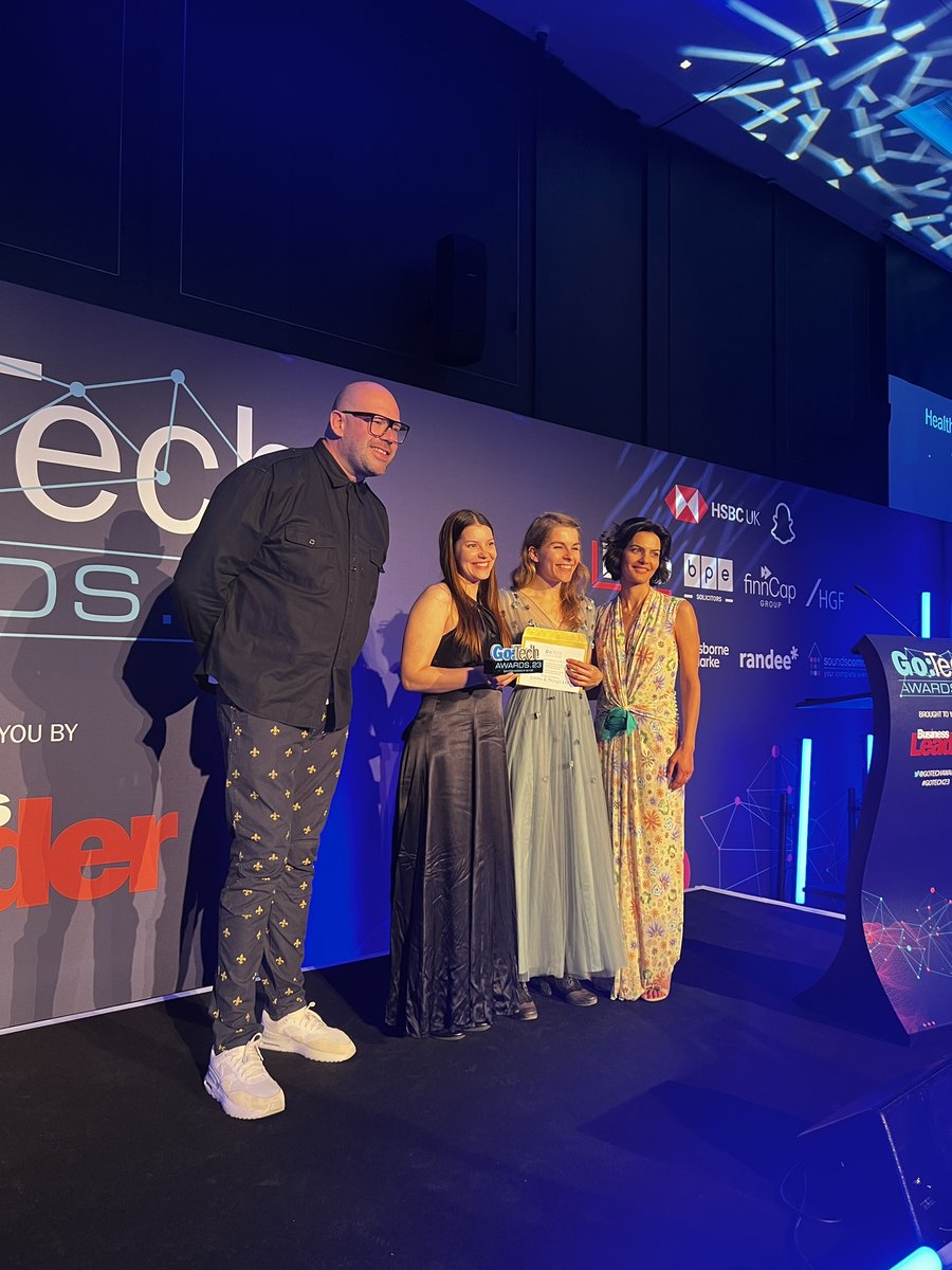 Congratulations to the winner of Healthtech Business Of The Year...

@LimbsandThings1 👏

Presented by Negar Afsar from @finnCap 

#GoTech23 brought to you by @businessleader