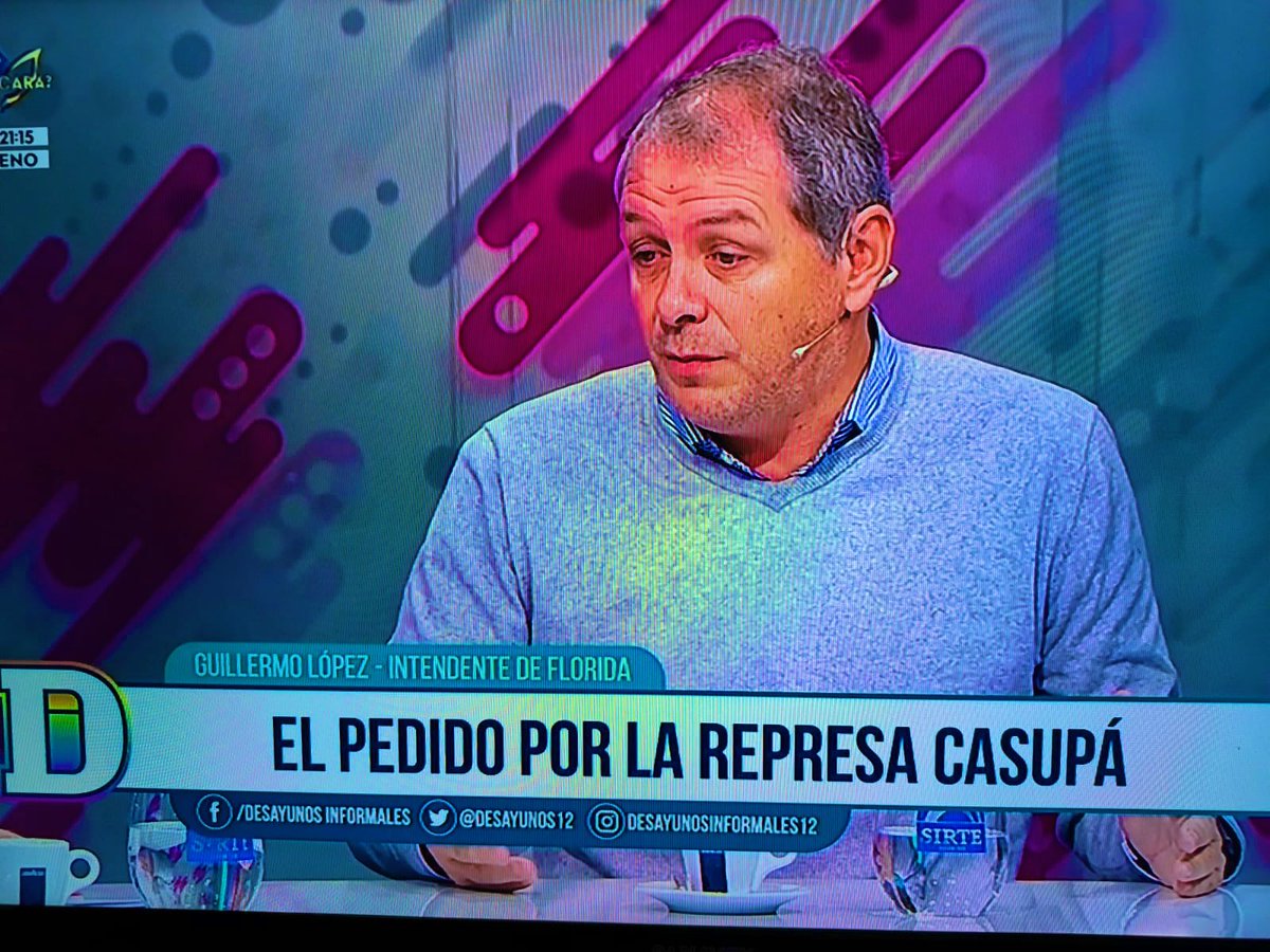 Nuestro Intendente <a href="/g_lopezmendez/">Guillermo López M</a> en <a href="/desayunos12/">Desayunos informales</a> estuvo hablando de la construcción de la Presa de Casupá. Abro hilo con mi presentación en <a href="/JuntaFlorida/">Junta Departamental de Florida</a> hablando de la crisis hídrica donde también se observan opiniones de Políticos y Técnicos de todos los partidos. 🧵👇
