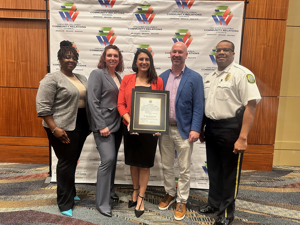 AmandaTaylorSC's tweet photo. Today I had the honor to attend the @ColumbiaCRC to support my friend @kassy_alia as she received an award for her efforts to bridge gaps between law enforcement and the communities they serve as the founder and CEO of @ServeAndConnect
#LifeatATT #WeAreBetterTogether https://t.co/836CX3JHQi