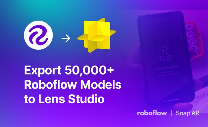Machine learning developers, it's time to celebrate 🥳 #SnapAR and @roboflow have partnered! Now you can easily export models from Roboflow's machine learning tools directly into #LensStudio with one tap. Read more at blog.roboflow.com/deploy-to-snap…