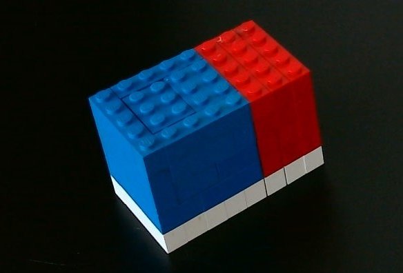 'Annihilate the Cuboid'
The cuboid below is made of blue cube, x^3, red cuboid (x^2)*3, white cuboid (x^2)*-1, white cuboid x*3*-1.
Forward, right, up is indicated by +, backward, left, down by -.
cuboid's description:
(x+0)(x+3)(x-1)
x=0;-3;1 annihilate cuboid.
puzzle see 2/2
1