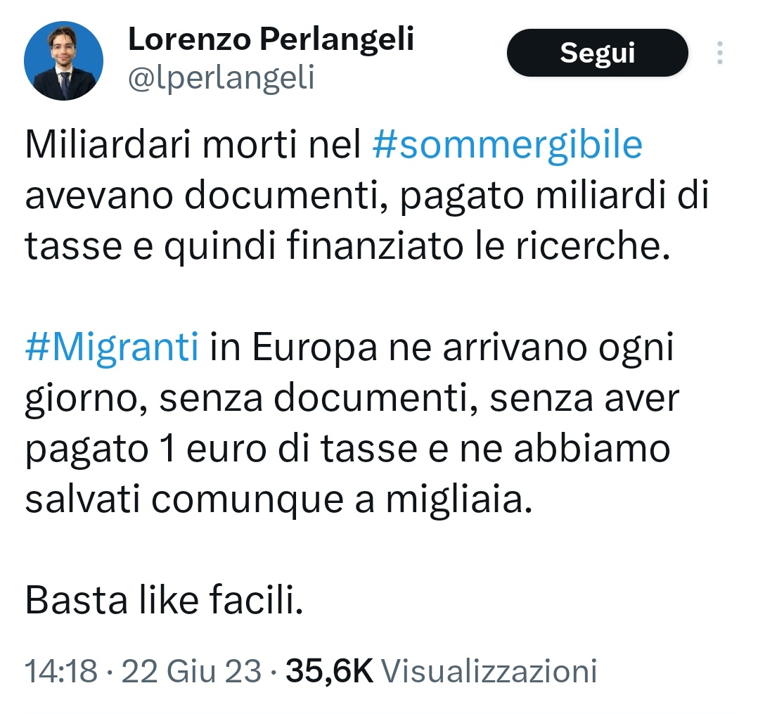 TWatcher75's tweet photo. Prima che l'idiota cancelli il tweet, eccolo qua.
#sommergibile #Titan https://t.co/bCdIImFinH