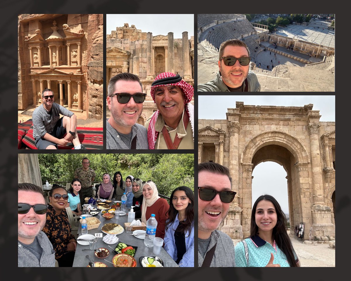 ColumbiaALTESOL's tweet photo. #altesolstudent #lansibunch Sean Hughes had a grand time in Jordon conducting faculty and student workshops on teaching writing and building a writing center! - and oh he didn’t forget to play tourist as well 😉 @AAALGrads @TeachersCollege https://t.co/WadBbTkgG5