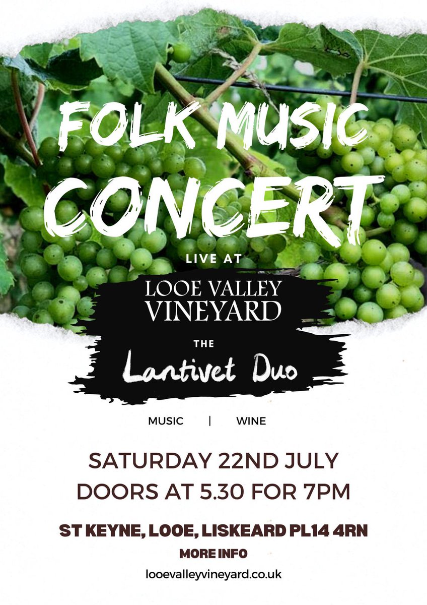 LooeValley's tweet photo. Our first music event at https://t.co/aUGbBku2pW
Come early with picnic, bar open. Full details and booking on our website. https://t.co/hHeWkGXFUJ