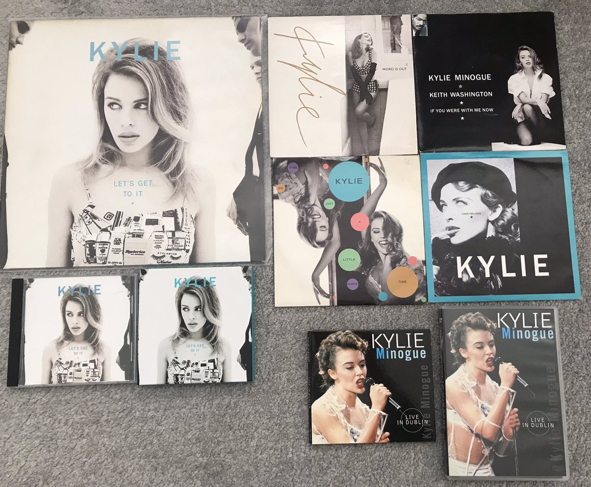 Kylie Collection Part 1 #Kylie #EnjoyYourself #RhythmOfLove #LetsGetToIt 💿 @kylieminogue @BMG @PWLHitFactory