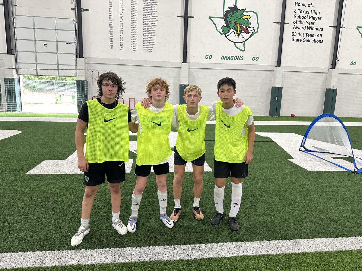 And that’s a wrap on our grades 7-9 session of Premier Dragon Soccer Camp. Some quality players on display, including our 4v4 Tournament Champions 🏆