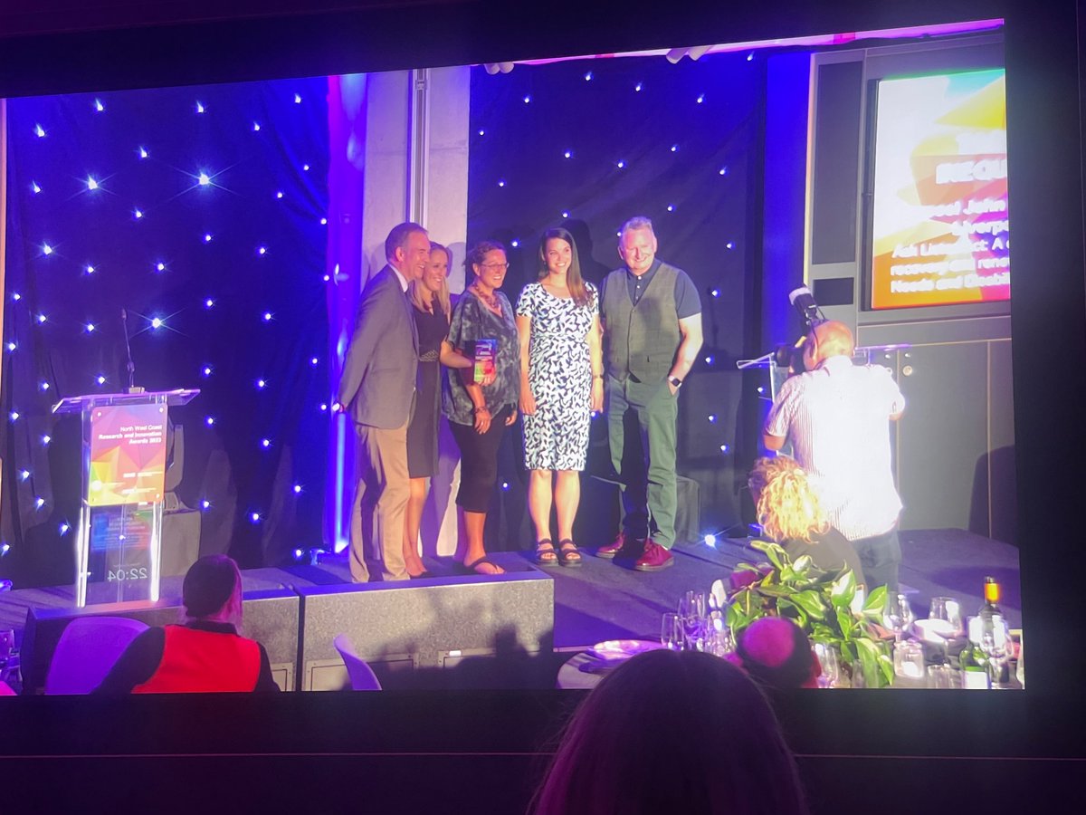 Congratulations Liverpool John Moores University winning the Tackling Health Inequalities Award 🖤