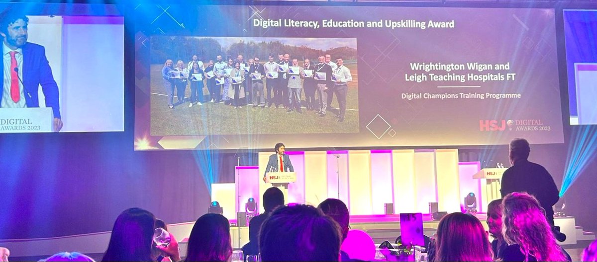 High Commendation for our 'digital literacy, education and upskilling award' @HSJ_Awards #HSJDigitalAwards Well done especially to @pamgree95538223 @WWLNHS