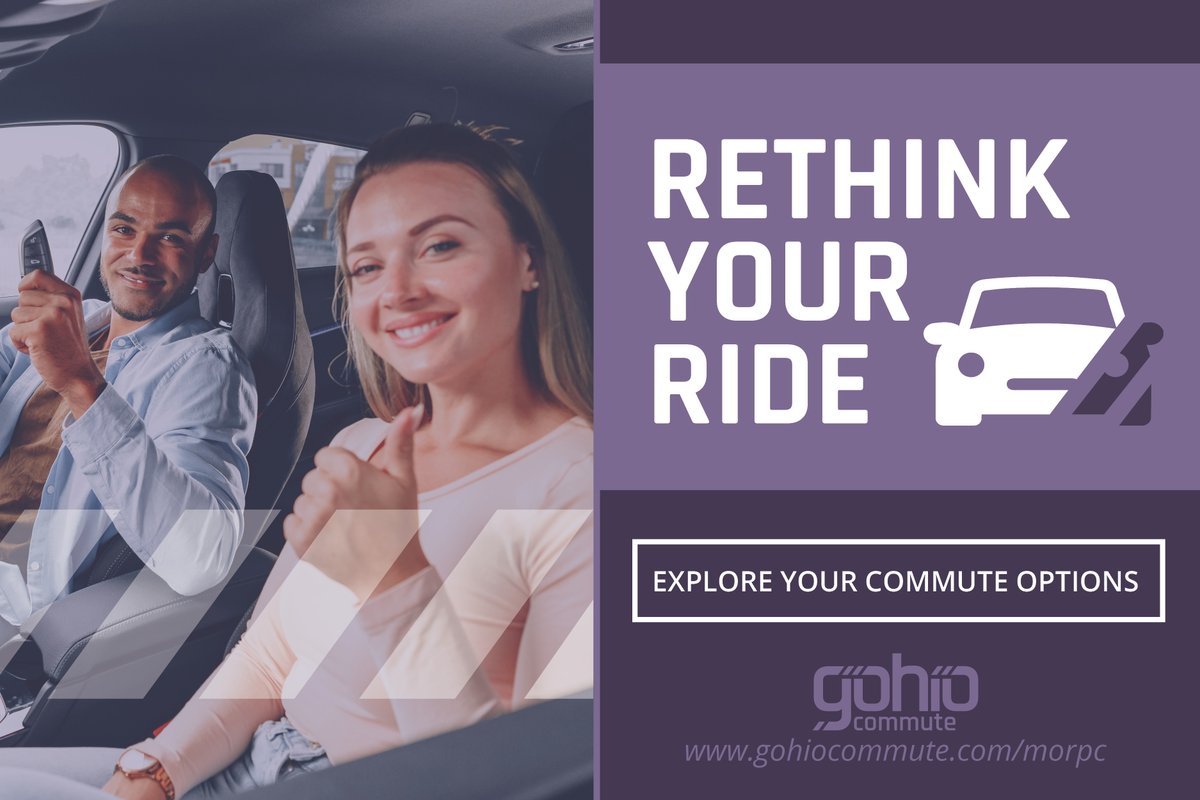 Our <a href="/GohioCommute/">Gohio Commute</a> program helps commuters across the state explore their commute options. There are more options than driving to work. Try biking, walking, carpooling, or taking public transit. Explore your commute options today at: gohiocommute.com/morpc 
#Transit #Commuters