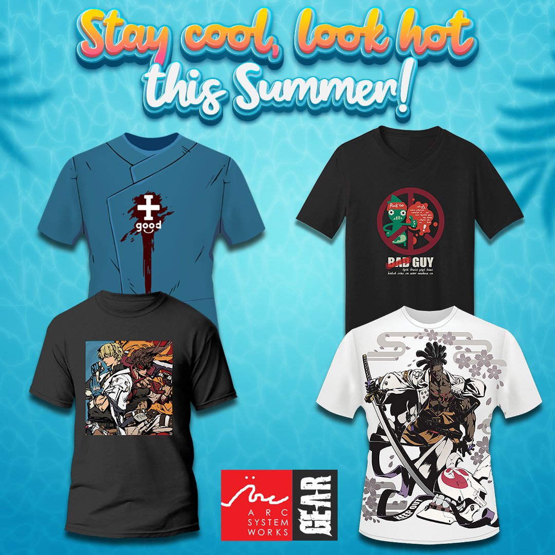 🏖️ Summer is here, and so is our exclusive line of #GuiltyGearStrive shirts! 😎🔥 Grab your favorite designs to level up your summer wardrobe! 👕

arcshopus.com/collections/ap…