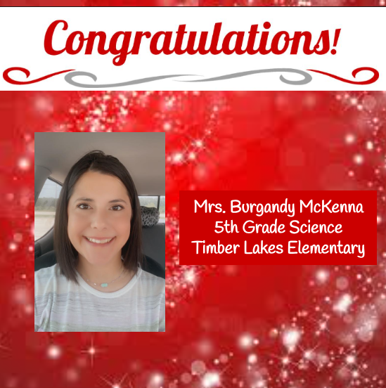 We are excited to announce that Mrs. Burgandy McKenna will be moving into a new role as a 5th grade Science teacher at TLE! We are so proud of all of her hard work and commitment to SISD and TLE! #CultivatingExceptionalPeople