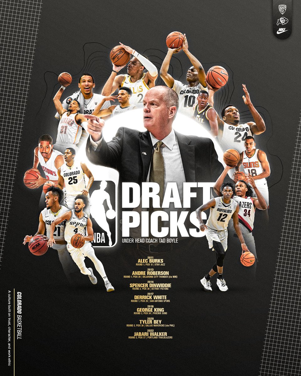CUBuffsMBB's tweet photo. developed → drafted 📈
#NBABuffs | #NBADraft https://t.co/zLWLCedaFa