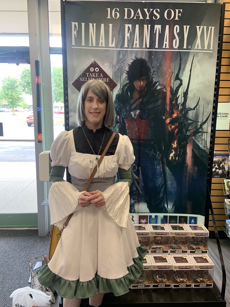 HopeOnWings1's tweet photo. Happy #finalfantasyxvi release day! Got a chance to costest young Jill today for the release and it was so much fun ☺️

Costume: @ezcosplay 
Wig: @epiccosplaywigs 
Necklace: @thingamajik 

#finalfantasy #finalfantasycosplay #jillwarrick #jillwarrickcosplay #cosplay #16daysff16 https://t.co/wFVlHX7O0N