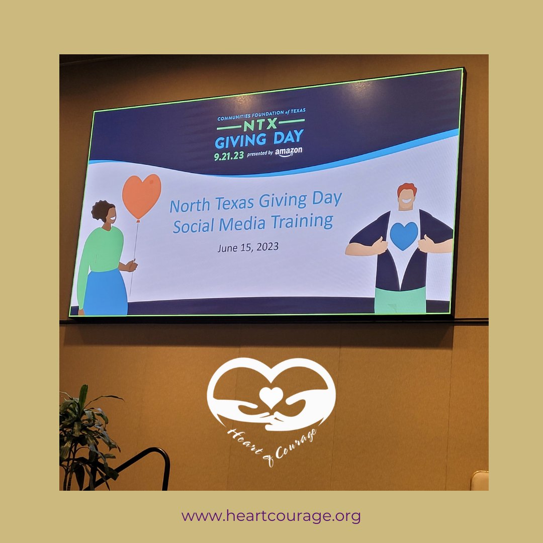 Heart of Courage is gaining knowledge and resources at @GiveWisely and gearing up for @NTxGivingDay in September 2023. Stay tuned!
#HeartOfCourage #Family #Mothers #NTXGivingDay