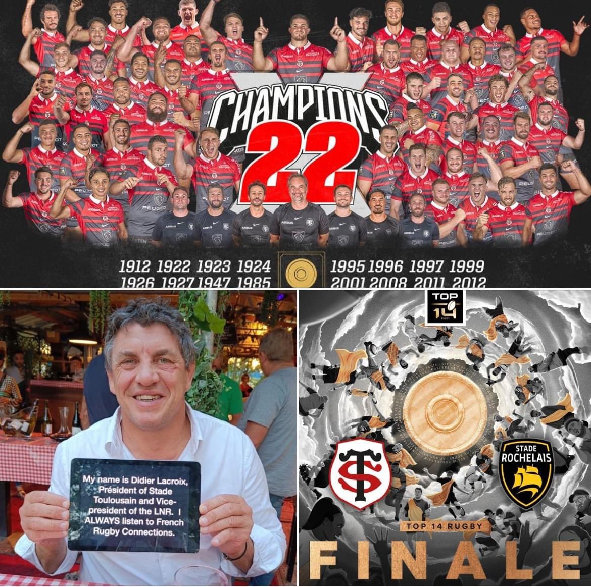🏉 Friends, The 🇫🇷🏉CONNECTIONS  Podcast is 🚀!

& that’s a wrap!!! @StadeToulousain won @staderochelais in this suspenseful Top14 final 😰

#STSR #Top14 #Frenchrugbyconnections #FinaleTop14 #Rugby 

⏰: 23 mins long

🎧frenchrugbyconnections.buzzsprout.com
