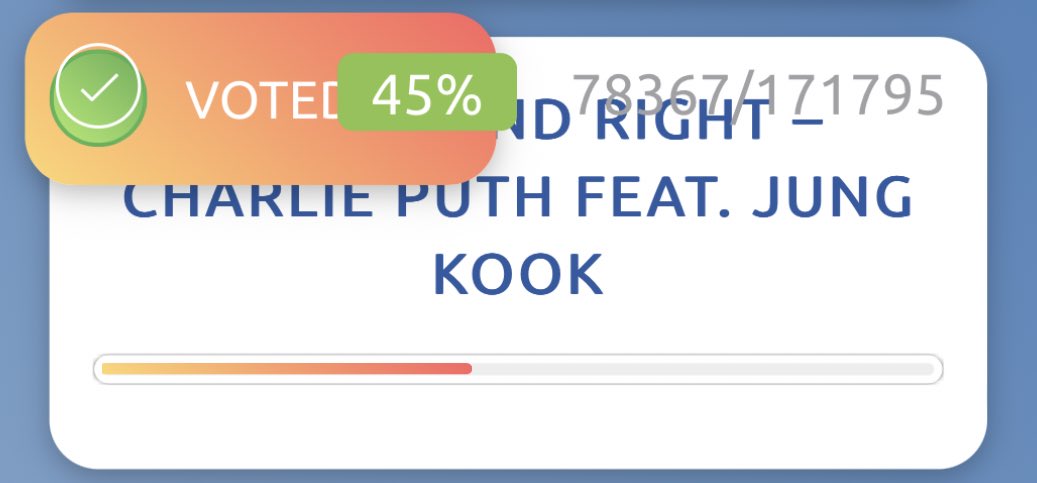 [📻] VOTE for Left And Right |unlimited

🆘Can you take the poll seriously❓ we are losing !!

🔗 matchmx.fm/conteo-match/

Voto a #LeftAndRight de @charlieputh y #JungKook en @MatchMxFM para el  #ConteoMatch
